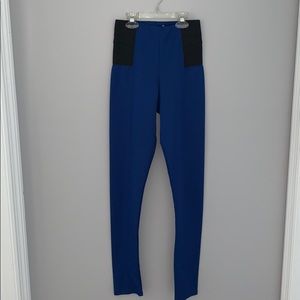Blue & black high waisted skinnies